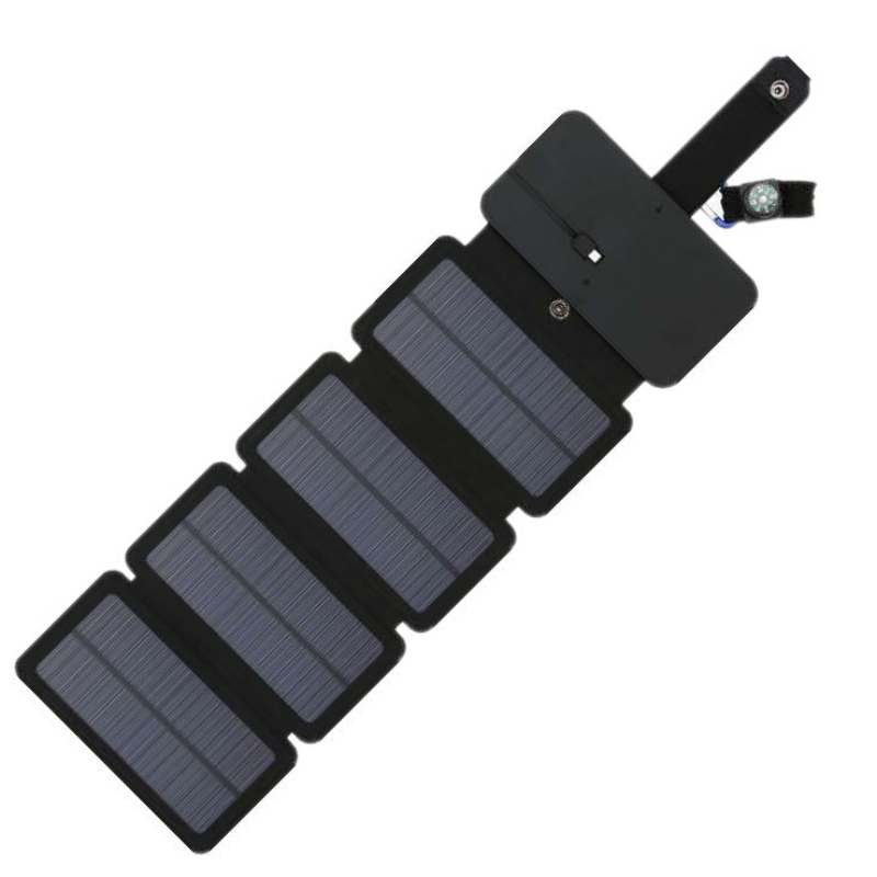 5W Uiscedhíonach Inaistrithe Inaistrithe FoldAble Phainéal Gréine Powered Mála le USB Charger